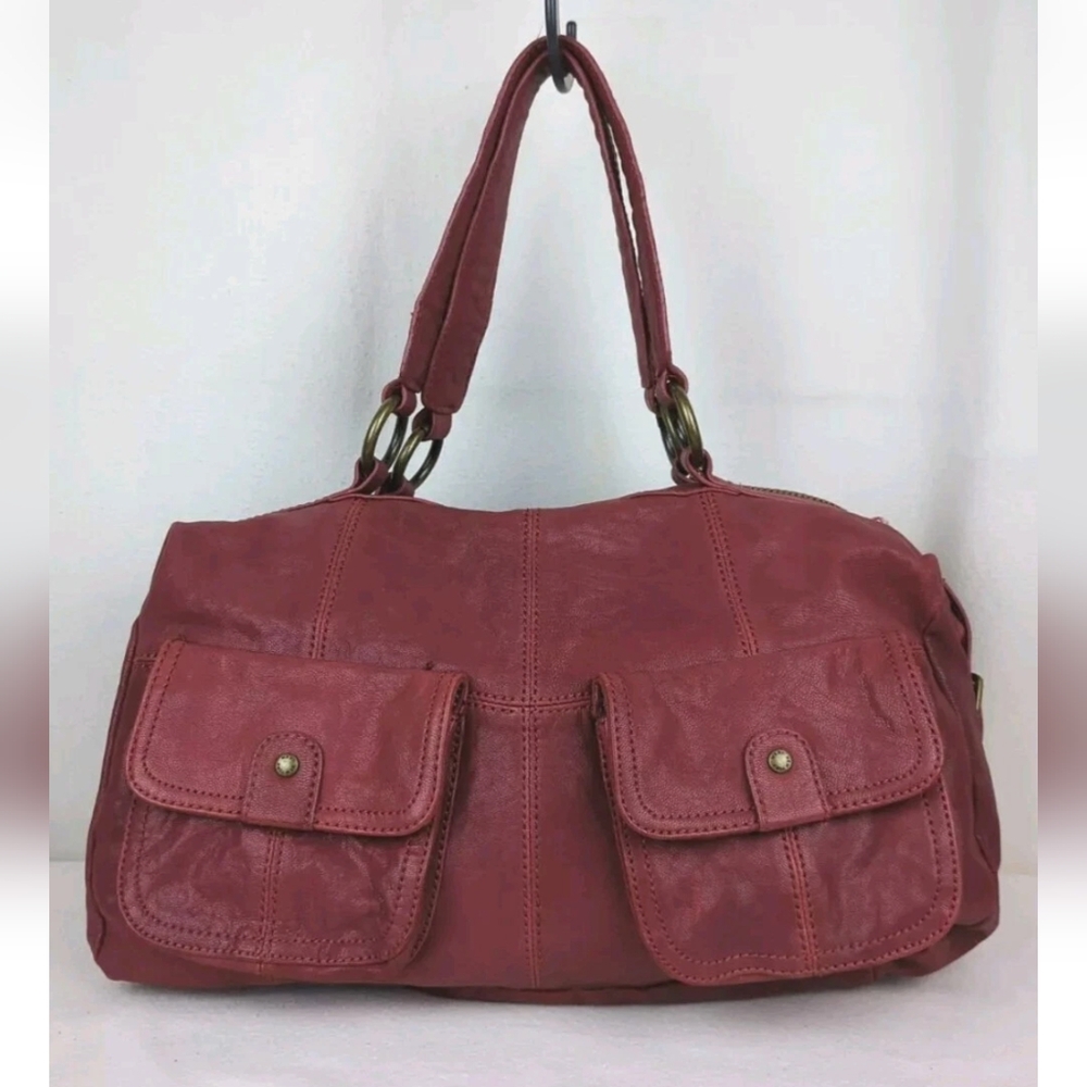 Andrew Marc Faux Leather Satchel Bag